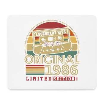 Original 1986 Vintage Vintage Anniversaire Rétro - Tapis de souris (format paysage) - blanc - Devant