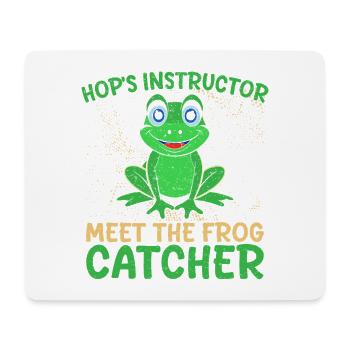 Frog Catcher Hop´s Instructor Frog - Mousepad (Querformat) - Weiß - Vorne