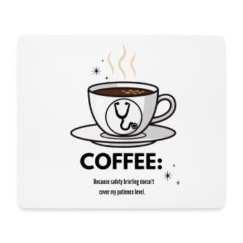 Coffee & Nursing Survival - Funny Nurse Gift - Mouse Pad (horizontal) - white - Front
