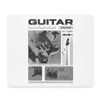 Guitariste Guitariste Rock Musicien streetwear - Tapis de souris (format paysage) - blanc - Devant