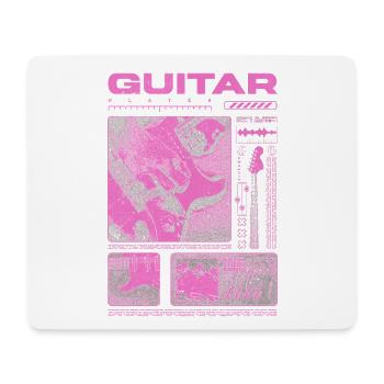 Guitariste Guitariste Rock Musicien streetwear - Tapis de souris (format paysage) - blanc - Devant