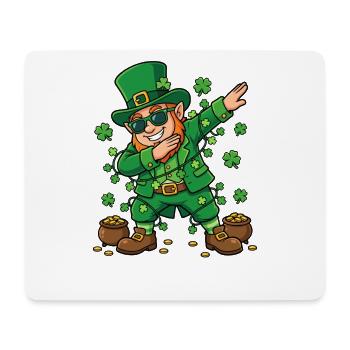 Dabbing Leprechaun St. Patrick's Day Leprechaun - Mousepad (Querformat) - Weiß - Vorne