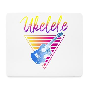 Hawaiian Ukulele Uke Retro 80s 90s - Mouse Pad (horizontal) - white - Front
