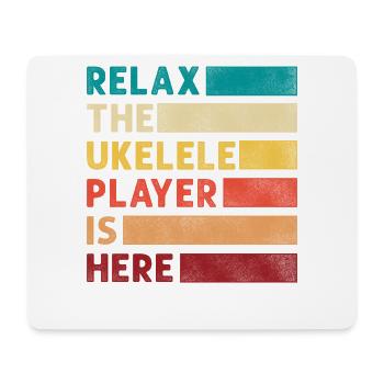 Hawaiian Ukulele Uke Retro Vintage - Mouse Pad (horizontal) - white - Front