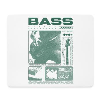 Bass Guitar Lover Bass Player Streetwear - Mouse Pad (horizontal) - white - Front