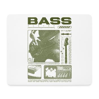 Bass Guitar Lover Bass Player Streetwear - Mouse Pad (horizontal) - white - Front