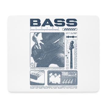 Bass Guitar Lover Bass Player Streetwear - Mouse Pad (horizontal) - white - Front