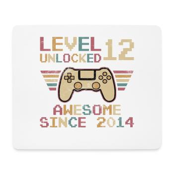 LEVEL 12 UNLOCKED 12TH BIRTHDAY GAMER - Mouse Pad (horizontal) - white - Front