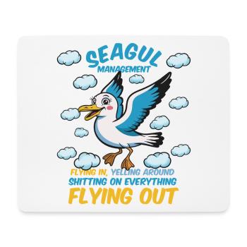 Seagull Management of Competent Colleagues - Mouse Pad (horizontal) - white - Front