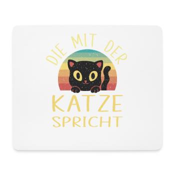 Katzenmama Geschenk Katzen Mama Katzenliebhaberin - Mousepad (Querformat) - Weiß - Vorne
