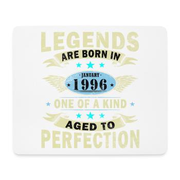 Legends-were-born-in-January-1996 - Mouse Pad (horizontal) - white - Front