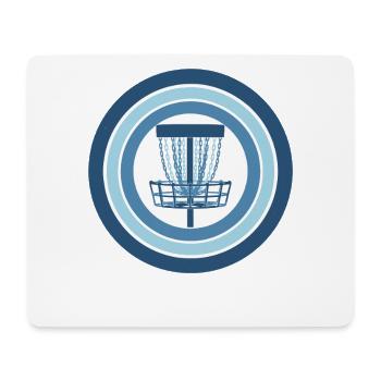 Disc Golf Korb Flug Disc Frisbee Golfszene - Mousepad (Querformat) - Weiß - Vorne