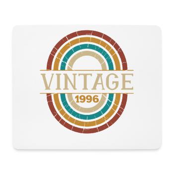 Vintage 1996 Birthday Gift Retro Born in 1996 - Mouse Pad (horizontal) - white - Front