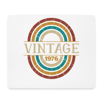 Vintage Geburtstagsgeschenk 1976 Retro Geboren 1976 - Mousepad (Querformat) - Weiß - Vorne