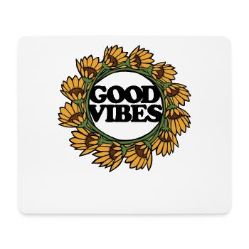 Couronne du Cercle de Tournesol - Tapis de souris (format paysage) - blanc - Devant