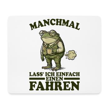 Funny Saying, Meme, Frog, Fart, Fart, Sarcasm - Mouse Pad (horizontal) - white - Front