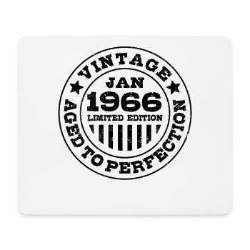 Januar 1966 | Aged to perfection | Geburtstag - Mousepad (Querformat) - Weiß - Vorne