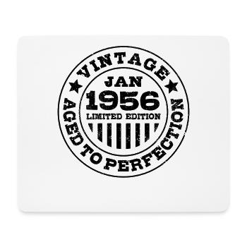 January 1956 | Aged to perfection | Birthday - Mouse Pad (horizontal) - white - Front