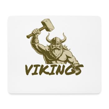 Légende viking viking marin Odin Raven Fighter - Tapis de souris (format paysage) - blanc - Devant