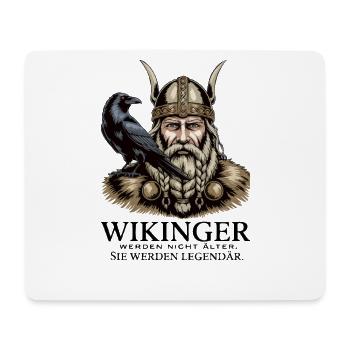 Wikinger Viking Legende Seemann Odin Rabe Kämpfer - Mousepad (Querformat) - Weiß - Vorne