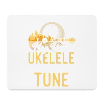 Ukulélé hawaïen uke Moon May Your - Tapis de souris (format paysage) - blanc - Devant