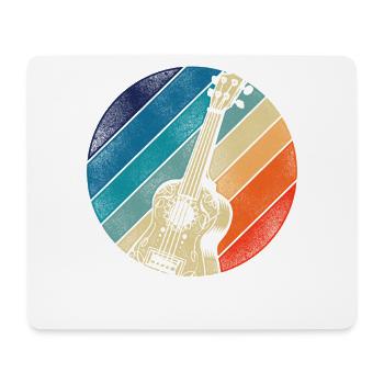 Hawaiian Ukulele Uke Retro Vintage - Mouse Pad (horizontal) - white - Front