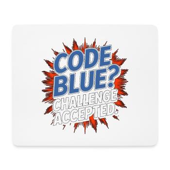 Réponse au traumatisme en soins intensifs Infirmier Code Blue - Tapis de souris (format paysage) - blanc - Devant
