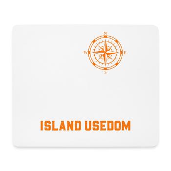 Island USEDOM BALTIC SEA Holiday Lighthouse Funny - Mouse Pad (horizontal) - white - Front