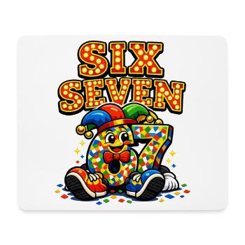 67 Six Seven Costume de Carnaval Drôle - Tapis de souris (format paysage) - blanc - Devant