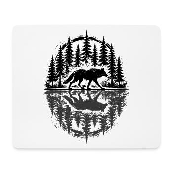 Loup, Forêt, Nature, Nature sauvage, Extérieur, Animal - Tapis de souris (format paysage) - blanc - Devant