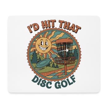 J’aurais frappé ce drôle de disc golfeur volant - Tapis de souris (format paysage) - blanc - Devant