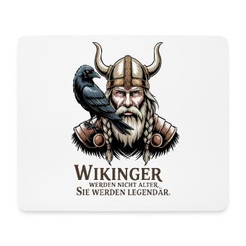 Wikinger Viking Legende Seemann Odin Rabe Kämpfer - Mousepad (Querformat) - Weiß - Vorne