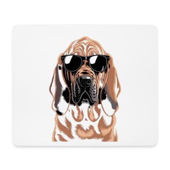 Bloodhound - Mousepad (Querformat) - Weiß - Vorne