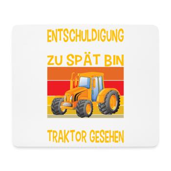 Les enfants de l’excavatrice s’équipent de conducteur d’excavatrice sur chantier - Tapis de souris (format paysage) - blanc - Devant