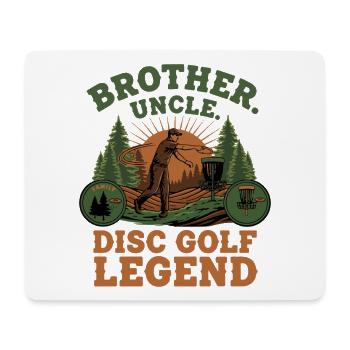 Brother Uncle Disc Golf Legend Scenic - Mouse Pad (horizontal) - white - Front