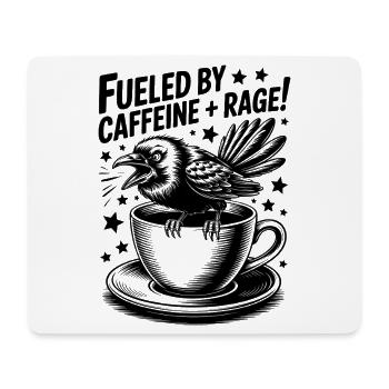 Kaffee Sprüche Koffein Lustiges Kaffee Geschenk - Mousepad (Querformat) - Weiß - Vorne