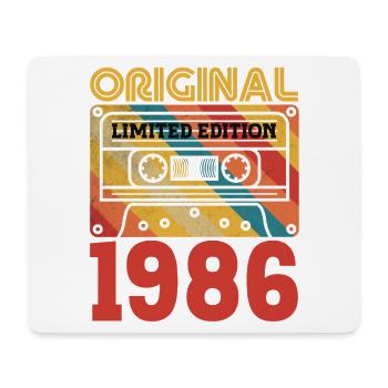 40e Anniversaire 40 ans Original 1986 Vintage - Tapis de souris (format paysage) - blanc - Devant