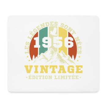 1956 Vintage Retro Geburtstagsgeschenk - Mousepad (Querformat) - Weiß - Vorne