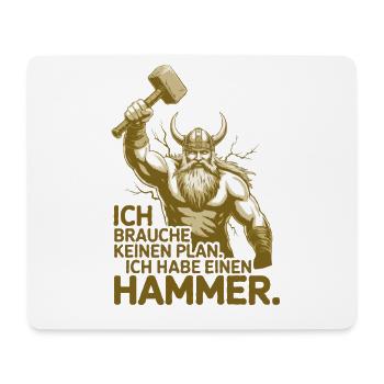 Wikinger Viking Legende Seemann Odin Rabe Kämpfer - Mousepad (Querformat) - Weiß - Vorne
