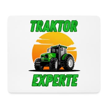 Traktor Experte - Mousepad (Querformat) - Weiß - Vorne
