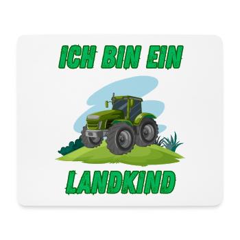 Traktor - Ich bin ein Landkind - Mousepad (Querformat) - Weiß - Vorne