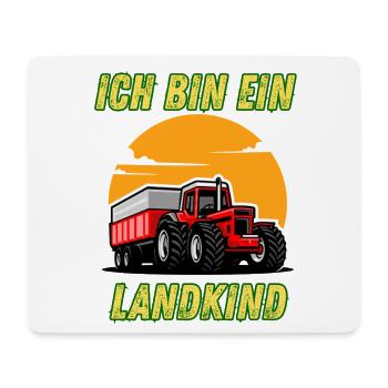 Traktor - Ich bin ein Landkind - Mousepad (Querformat) - Weiß - Vorne