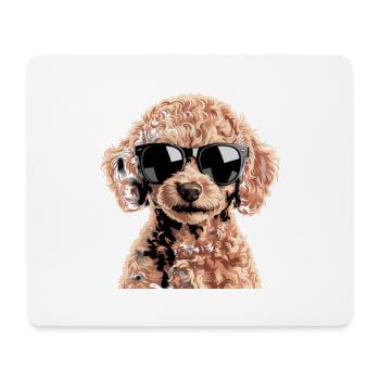 Brauner Toypudel - Mousepad (Querformat) - Weiß - Vorne