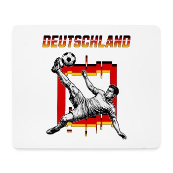 Football Allemagne Coup de pied aérien - Tapis de souris (format paysage) - blanc - Devant