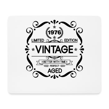 Vintage Limited Edition Born in 1976 Perfect Aged - Mousepad (Querformat) - Weiß - Vorne