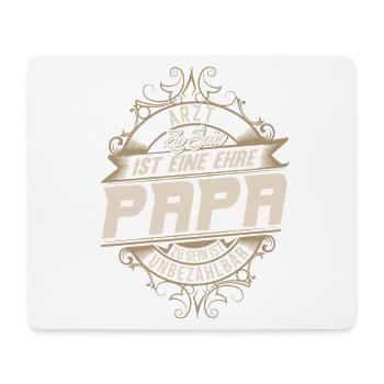 Docteur, papa - Tapis de souris (format paysage) - blanc - Devant