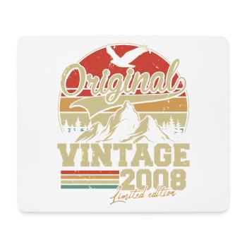 Original 2008 Vintage Vintage Anniversaire Rétro - Tapis de souris (format paysage) - blanc - Devant