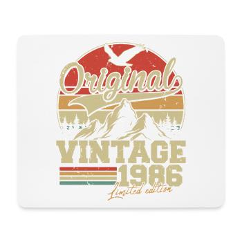 Original 1986 Jahrgang Vintage Geburtstag Retro - Mouse Pad (horizontal) - white - Front