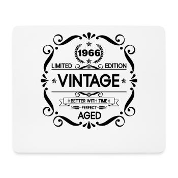 Vintage Limited Edition Born in 1966 Perfect Aged  - Mousepad (Querformat) - Weiß - Vorne