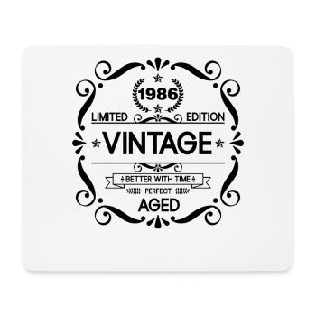 Vintage Limited Edition Born in 1986 Perfect Aged  - Mousepad (Querformat) - Weiß - Vorne